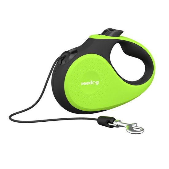 Reedog Senza Premium retractable dog leash XS 8kg 3m cord green Self retracting dog leashes Electric Collars
