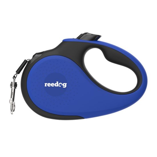 Reedog Senza Premium correa auto-retráctil L 50kg / 5m cinta / azul