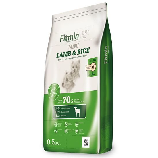Fitmin Dog Mini Lamb & Rice 500 g - Ablaufdatum bis 20.11.2025