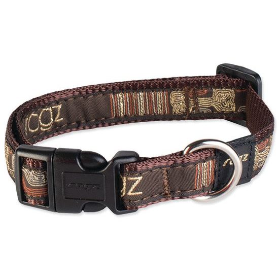 Halsband ROGZ Fancy Dress Mocha Bones M