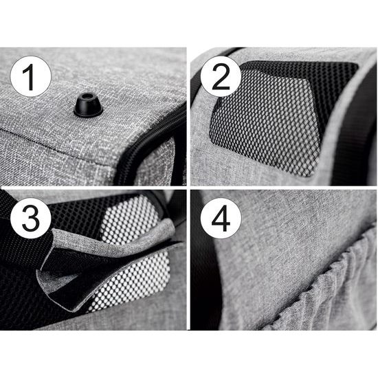 Reedog Tube Pet Carrier Bag Graphite Ekolen