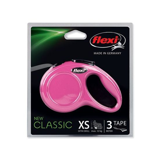 Hundeleine FLEXI Classic New Draht rosa XS 3m /12kg