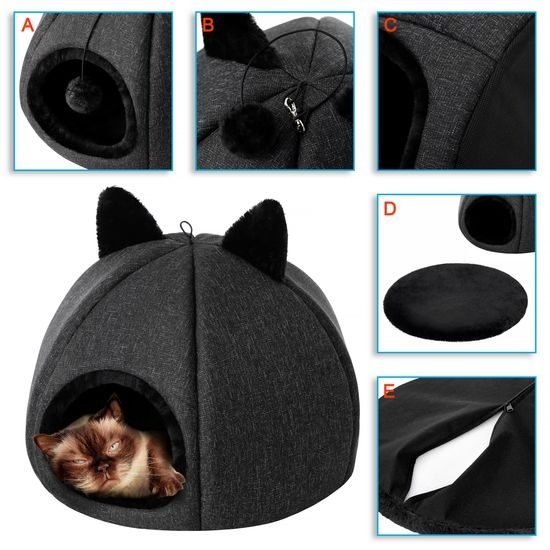 Reedog Igloo Kitty Head Black