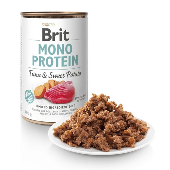 Brit konzerva Mono Protein Tuna & Sweet Potato 400 g