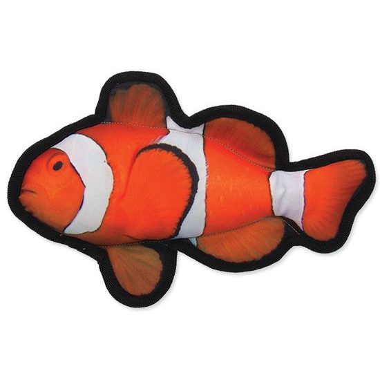 Spielzeug DOG FANTASY Fisch aus Textil Clown 26 cm