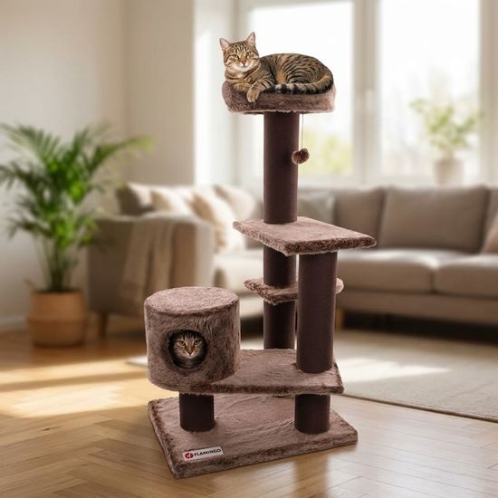 Flamingo Škrabadlo strom Khan Brown