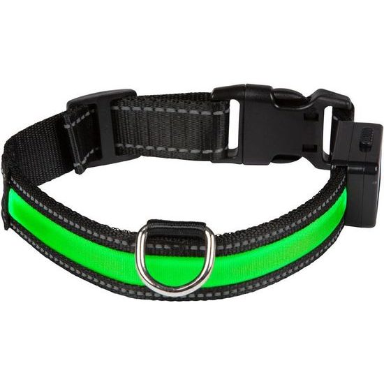 USED - Glowing battery collar Eyenimal green L