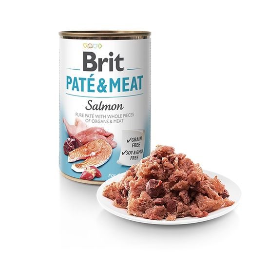 Brit konzerva Paté & Meat Salmon 400 g