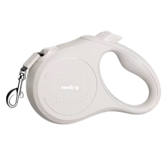 Reedog Senza Basic retractable dog leash M 25kg/ 5 m tape / pastel white