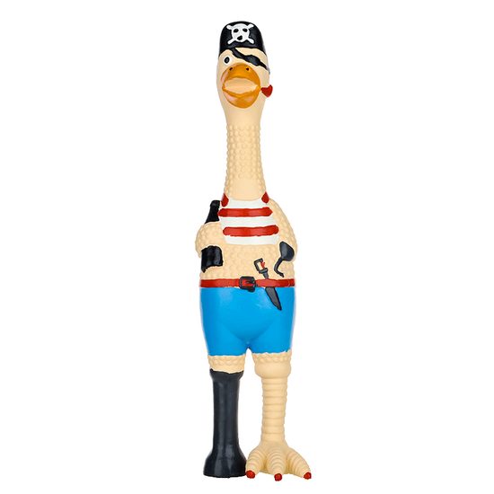 Reedog Pato Pirata, juguete chirriante de látex, 23 cm