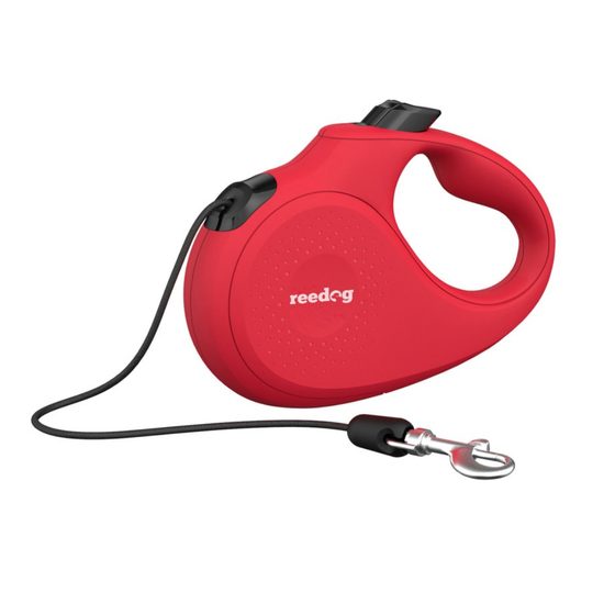 Reedog Senza Basic retractable dog leash M 20kg / 5m cord / red