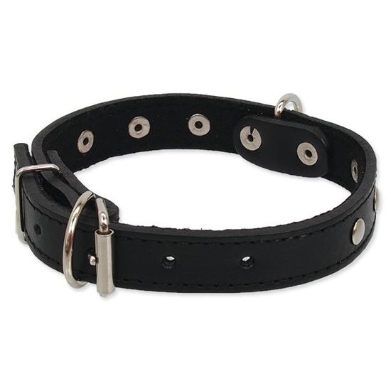 Halsband DOG FANTASY mit Nieten, Filz-gefüttert 40 cm