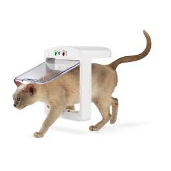 Smart drzwiczki PetPorte mikrochip, białe