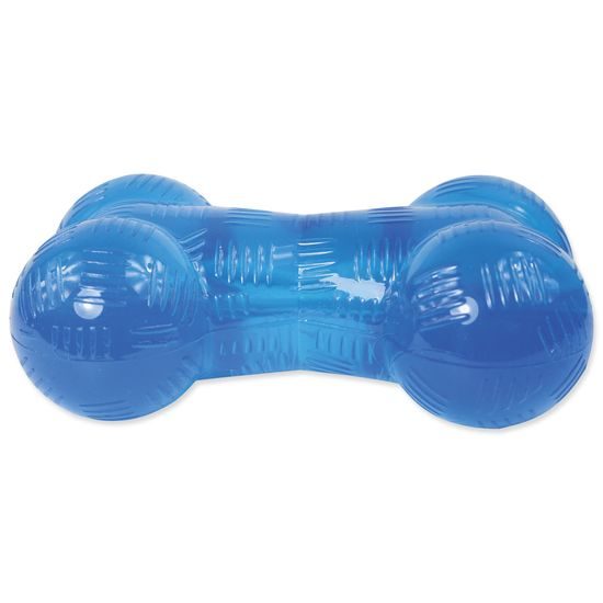 Spielzeug DOG FANTASY Strong Gummiknochen blau 11,4 cm