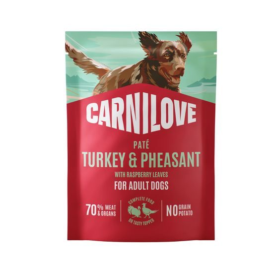 Carnilove Dog Pouch Paté Turkey & Pheasant + Raspberry Leaves 300 g