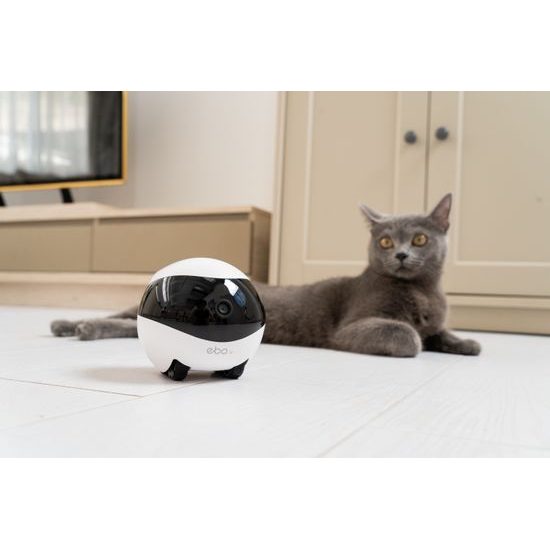 Enabot EBO SE with 2 Charging Stand 2 Wheel Set, Move Freely Self-Charging  Robotic Camera with Video, Night Vision, Wireless Companion Robot for Pets