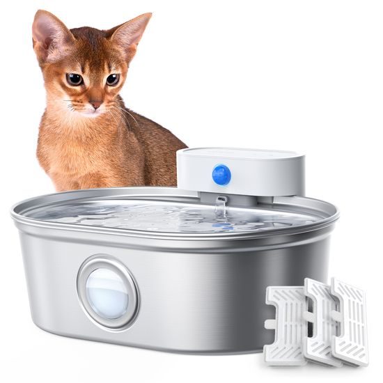 UahPet Pro Edelstahl-Brunnen für Haustiere