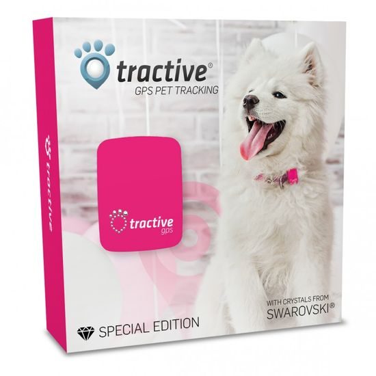 Tractive GPS Tracker pro psy a kočky s krystaly Swarovski®