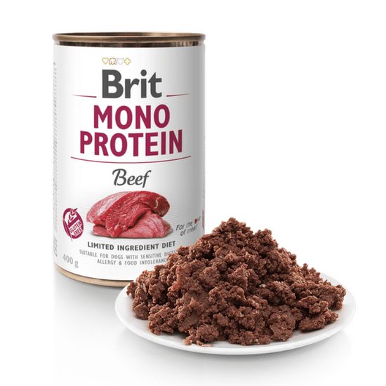 Brit konzerv Mono Protein Beef 400 g