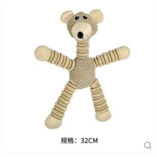 Reedog bear slim, squeaky toy cordura + plush, 40 cm