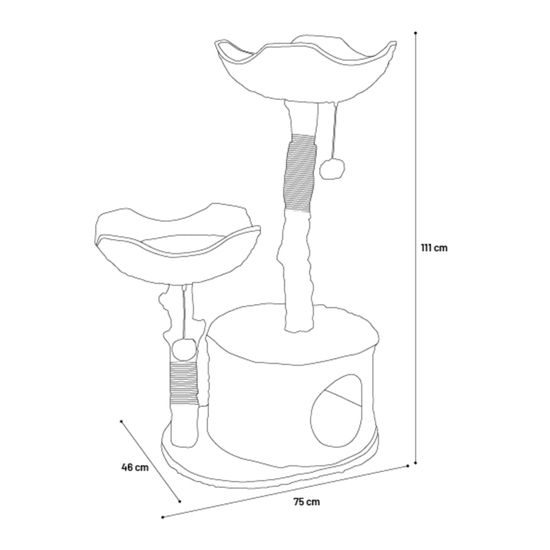 Flamingo kaparófa Hector Beige