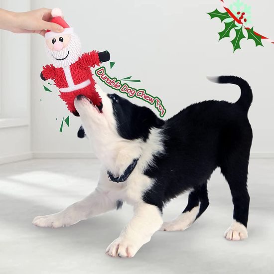 Reedog Santa Claus, plush squeaky toy, 25 cm