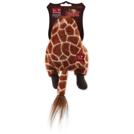 Hračka DOG FANTASY Silly Bums žirafa 30 cm