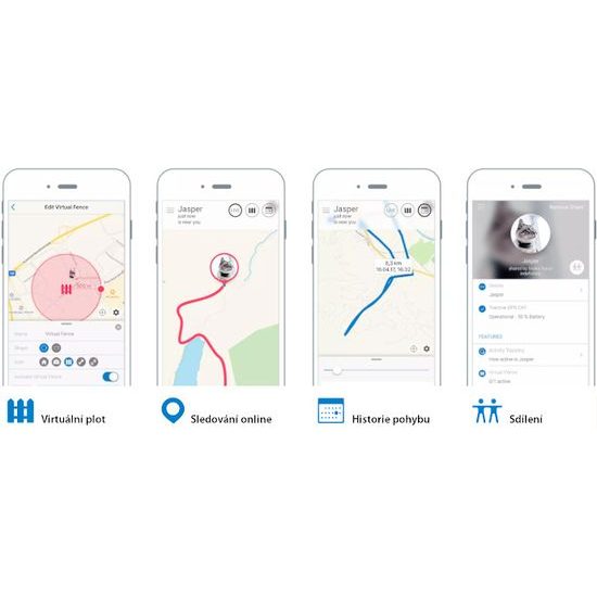 Tractive GPS nyomkövető nyakörv macskáknak