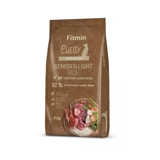 Fitmin Dog Purity Rice Senior & Light Venison & Lamb 2 kg