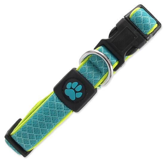 Obroża ACTIV DOG Fluffy Reflective turkusowa S