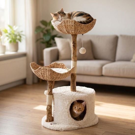 Flamingo škrabací strom Hector Beige