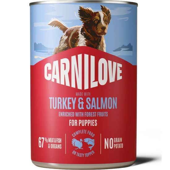 Carnilove Dog Can Paté Turkey & Salmon Puppies 400g