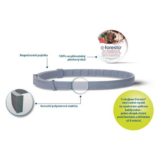 Anti-tick collar Foresto 70 cm (above 8kg) - Antiparasitic collars -  Electric-Collars.com