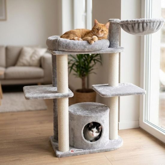 Flamingo škrábací strom Fenway Grey