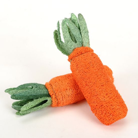 Reedog carrot, zabawka dentystyczna wykonana z luffy