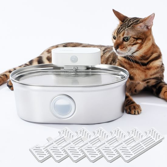 UahPet Pro Edelstahl-Brunnen für Haustiere