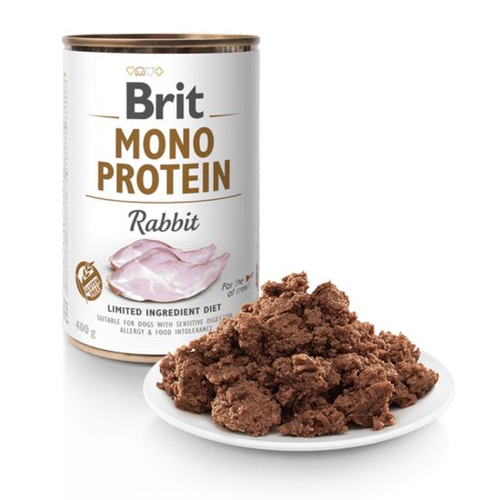 Brit konzerva Mono Protein Rabbit 400 g
