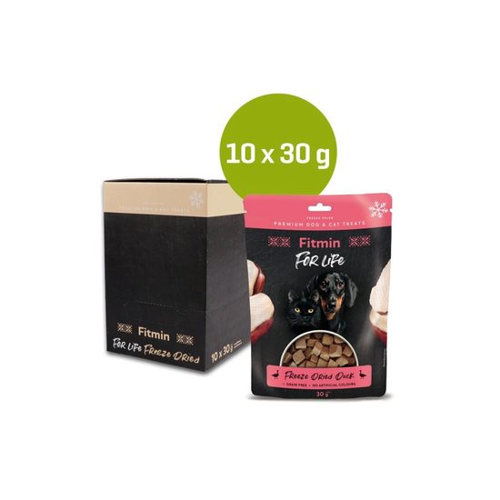 Fitmin For Life dog & cat freeze-dried meat Duck 10x30g