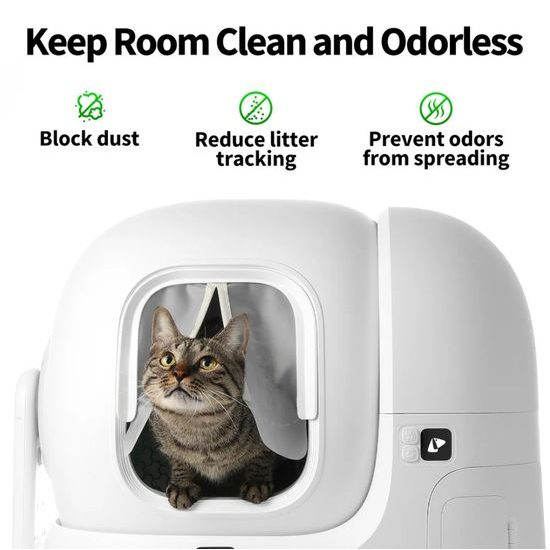 Cortina magnética anti-polvo Petkit 2.0 para inodoro automático para gatos