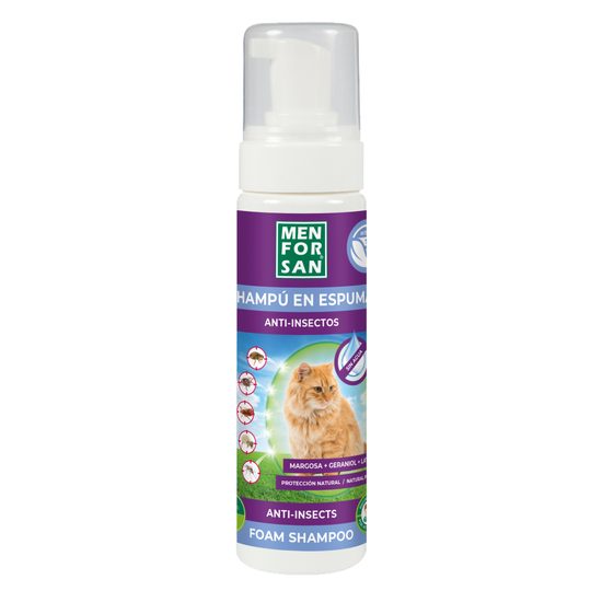 Menforsan foam shampoo for cats against insects, 200 ml