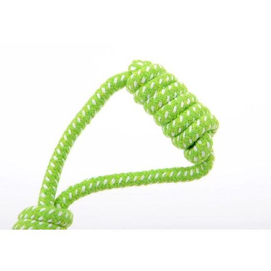 Preťahovadlo Reedog, bavlnené lano s loptou + úchyt, 27 cm