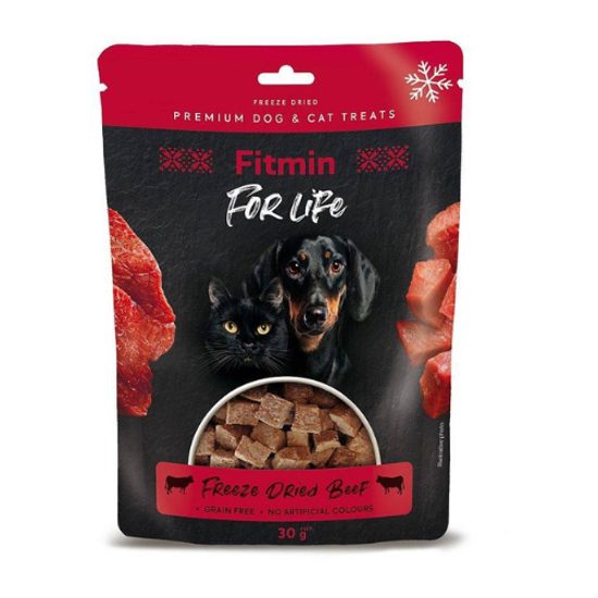 Fitmin For Life dog & cat fagyasztva szárított hús Beef 10x30g