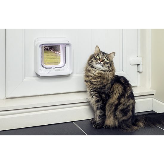 BAZAR - Dvířka pro kočky Sureflap Microchip Cat Door Connect