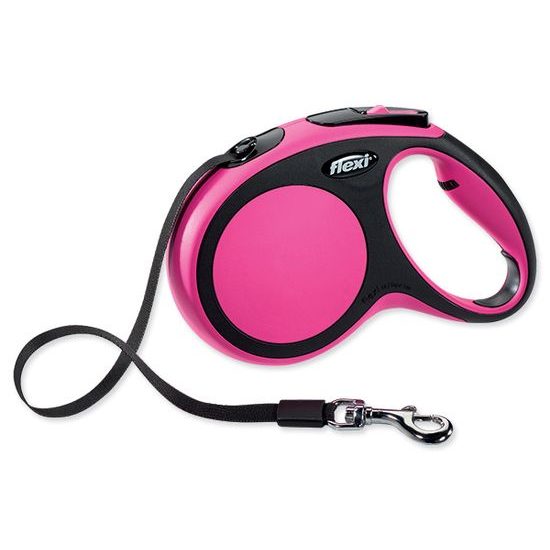 Hundeleine FLEXI Comfort New Band Rosa M 5 m/25 kg