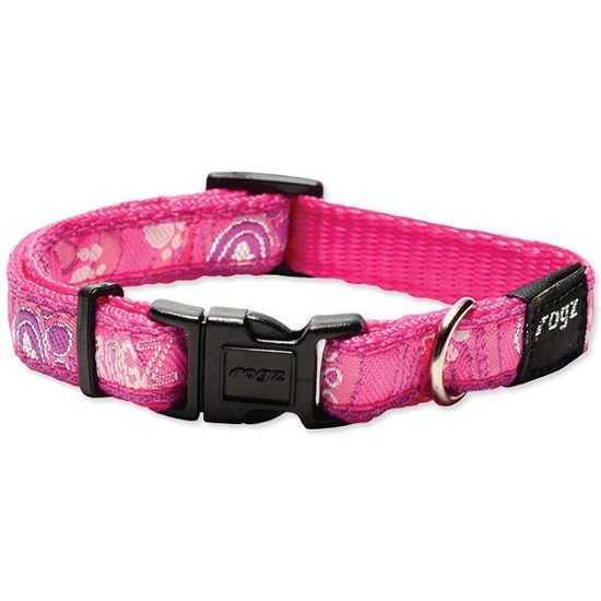 Halsband ROGZ Fancy Dress Pink Paw S