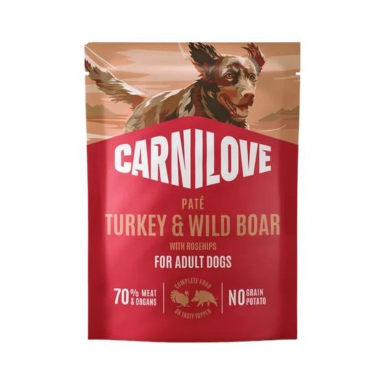 Carnilove Dog Pouch Paté Turkey & Wild Boar + Rosehip 300 g