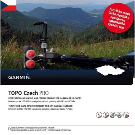 Garmin Topo Czech PRO 2017, microSD/SD karta