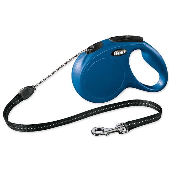 Hundeleine FLEXI Classic New Draht blau M - 5 m/20 kg