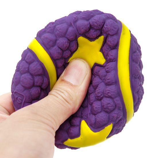 Reedog star ball, squeaky latex toy