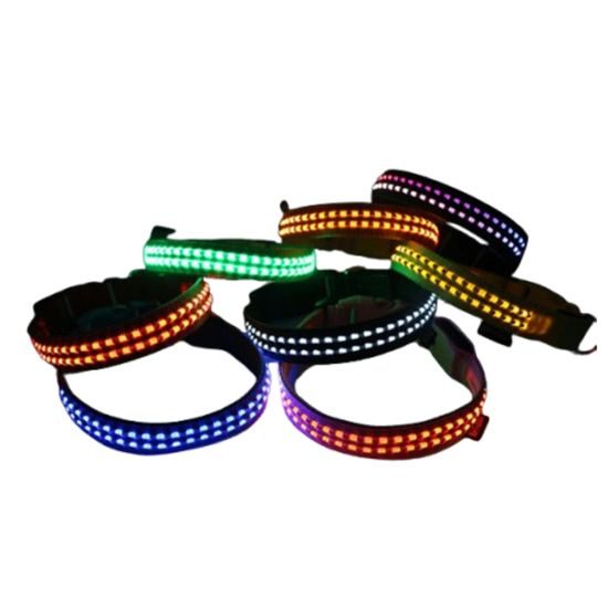 Reedog luminous USB svíticí obojek pro malé, střední a velké psy